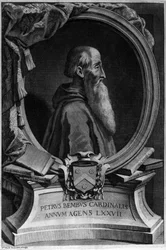 Retrato de Pietro Bembo (1470 - 1547), cardeal e humanista italiano.