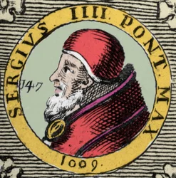 Retrato do Papa Sérgio IV ou Sérgio IV Sérgio IV. Século XI.