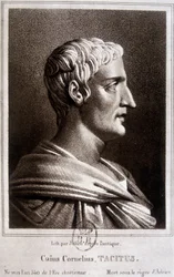 Retrato de Publius Cornelius Tacitus dit Tacite, historiador romano (v.56 -v.120).