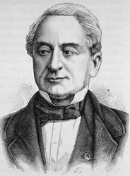 Retrato de Schneider. Gravura do final do século XIX em "Histoire de France" de H. Martin.