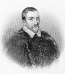 Retrato de Sir Thomas Bodley. Diplomata e estudioso inglês (1545 a 1613).