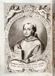 Retrato de Zaccaria Tevo puxa de Il musico testore