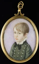 Retrato de um jovem rapaz, que se pensava ser Horatio Nelson, c.1810 (aguarela, marfim, papel)