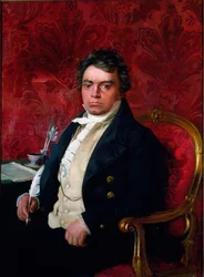 Retrato do compositor Ludwig van Beethoven