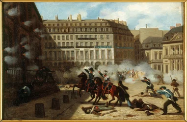 Entrada da torre de água, Place du Palais-Royal, 24 de fevereiro
