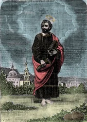 Representação do apóstolo Saint Jude ou Jude Thaddee.