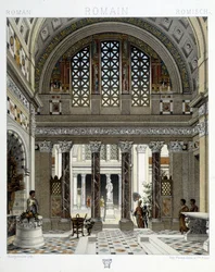 Habitat romano na antiguidade - em "O traje histórico" de Racinet