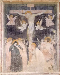 Cena da Crucificação, Abadia de Pomposa, Itália