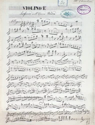Música para o primeiro violino de Medea, ópera de Luigi Cherubini