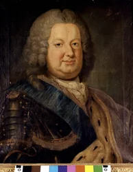 Stanislaw Leszczynski (Stanislas I st, Rei da Polónia) (1677 - 1766). Pintura. Paris, Bibl. Polaco.
