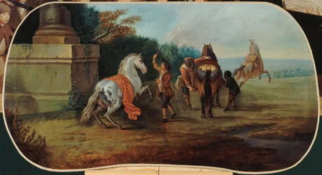 O Banho dos Cavalos, entre 1701 e 1800 (óleo sobre tela)
