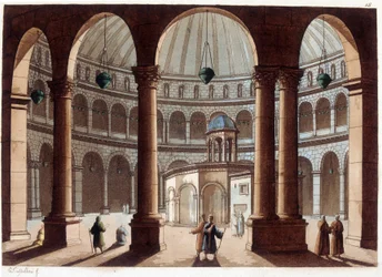 A Igreja do Santo Sepulcro, Palestina. Em "Le costume ancien et moderne".
