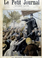 A reunião de Deroulede. Discurso de Paul Deroulede (1846-1914), um dos fundadores da Liga dos Patriotas - no "The Petity Journal" de outubro de 1898