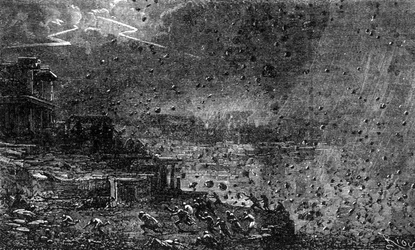A destruição de Pompei em 79.