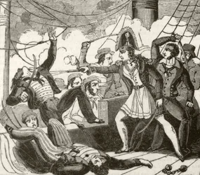 A pirata fêmea a embarcar no navio inglês 