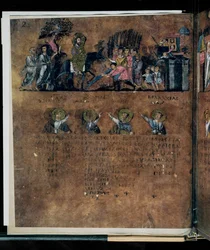 O Codex Rossanensis púrpura, século VI (manuscrito)