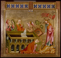 As três mulheres no sepulcro e Noli me tangere (pintura, ca. 1330)