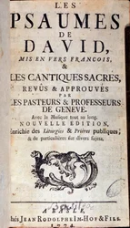 Página de título de David psalms (1774)