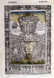 Triunfo das divindades de Francesco Petrarca (Petrarca). Biblia miniatura. Trivulziana, Milão.