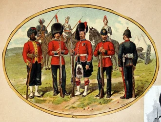 Tipos do Exército Britânico, ca. 1890