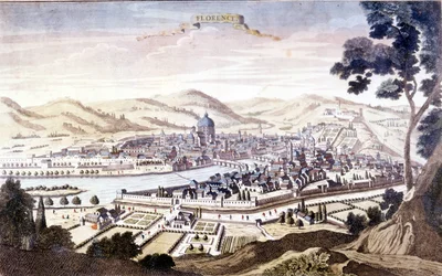 Vista de Florença, no século XVIII.