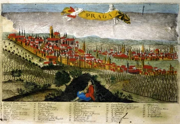 Vista de Praga no século XVIII.