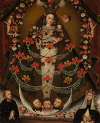 Virgem de Pomata com São Nicolau Tolentino e Santa Rosa de Lima