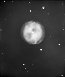 Lâmina de vidro astronómico da Nebulosa da Coruja na Ursa Maior (1910)