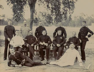 Cabo de C Companhia, 1º Batalhão Regimento de Bedfordshire, 1890 por volta de