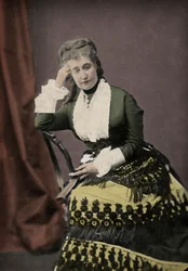 Eugenie de Montijo (1826-1920), esposa de Napoleão III, a última imperatriz da França.
