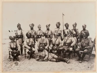 Oficiais indianos da 9ª Cavalaria de Bengala, 1885