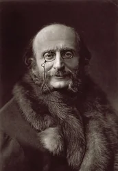 Jacques Offenbach (1819-80), compositor alemão (foto a p/b)