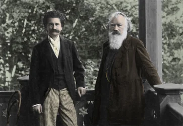 Johannes Brahms (1833-1897) com Johann Strauss (1825 -1899)