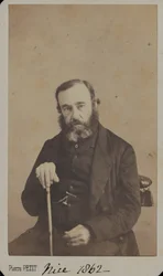 Tenente-General Sir James Outram em roupas civis, Nice, 1862