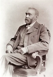 Retrato de Alfred Nobel. Fotografia. Século XIX.