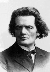 Retrato de Anton Rubinstein (1829-1894), pianista e compositor russo.