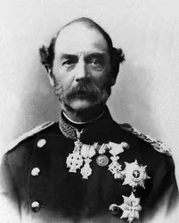 Retrato de Christian IX, Rei da Dinamarca (1818-1906).