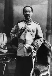 Retrato de Chulalongkorn (1853-1919), conhecido como Rama V, Rei da Tailândia (1868-1910).