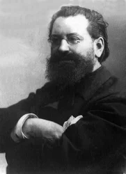 Retrato de Edouard Drumont (1844-1917), jornalista francês.