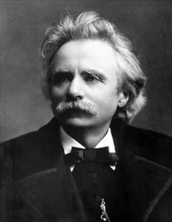 Retrato de Edvard Grieg (1843 - 1907) Compositor norueguês.