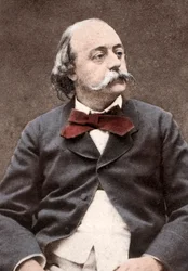 Retrato do escritor inglês Gustave Flaubert (1821-1880)