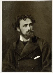Retrato de Eugene Delacroix (1798 - 1863) em 1854.