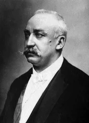 Retrato de Felix Faure (1841-1899), industrial e político, republicano moderado, ele se tornou Presidente da República de 1895 a 1899.