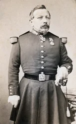 Retrato da fotografia do General Plombin do século XIX