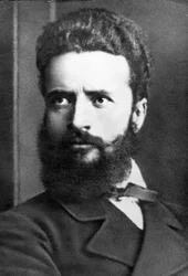 Retrato de Hristo Botev, poeta e jornalista búlgaro, também conhecido como revolucionário e herói nacional