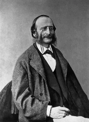 Retrato de Jacques Offenbach (1819-1880), compositor alemão, naturaliza o francês.