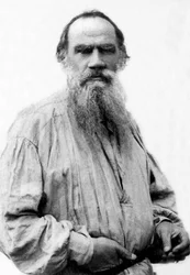 Retrato de Leon Tolstoi (1828-1910), escritor russo.