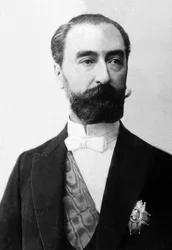Retrato de Marie Francois Sadi Carnot (1837-1894), estadista e engenheira francesa.