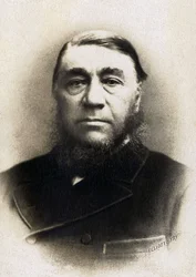Retrato de Paul Kruger (1825-1904), ex-presidente da República Transvaal na África do Sul.