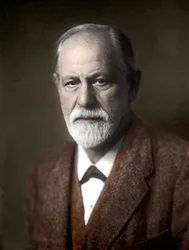 Retrato de Sigmund Freud (1856-1939), psiquiatra austríaco.